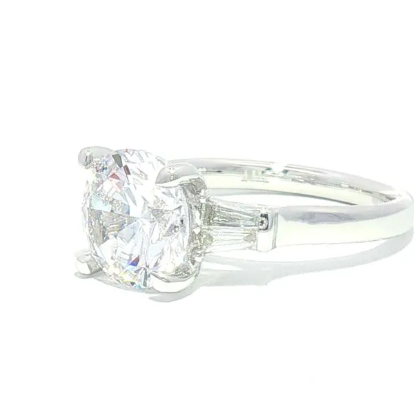 Classic Brilliance: Baguette Accented Semi-Mount in 14K White Gold Image 2 Bryan Jewelry Prattville, AL