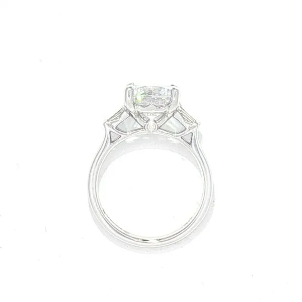 Classic Brilliance: Baguette Accented Semi-Mount in 14K White Gold Image 4 Bryan Jewelry Prattville, AL