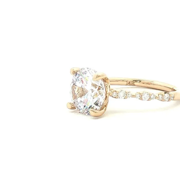 Cathedral Elegance: Diamond Accented Semi-Mount Image 2 Bryan Jewelry Prattville, AL