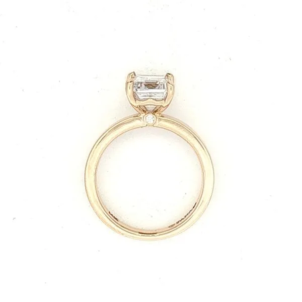 Modern Muse: Emerald-Cut Solitaire Semi-Mount Image 4 Bryan Jewelry Prattville, AL