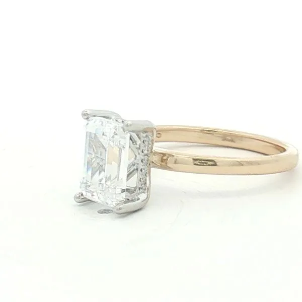 Diamond Semi Mount for Emerald Cut Image 3 Bryan Jewelry Prattville, AL