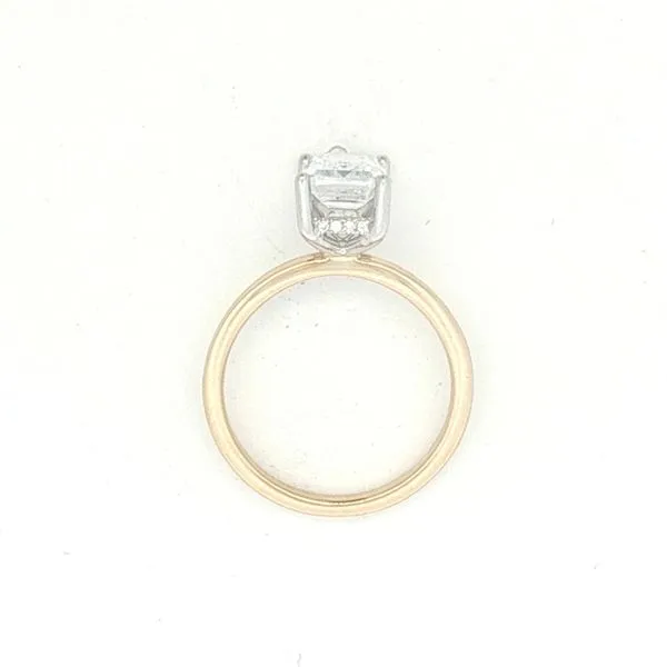 Diamond Semi Mount for Emerald Cut Image 5 Bryan Jewelry Prattville, AL