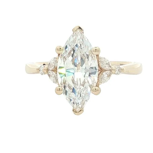 Gracefully Elongated. Brilliantly Detailed Marquise Diamond semi-mount in 14ky Bryan Jewelry Prattville, AL