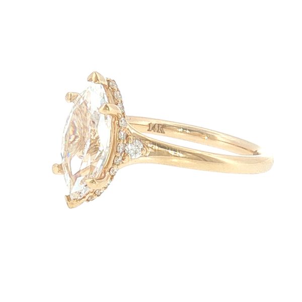 Hidden Brilliance: Marquise Hidden Halo Semi-Mount by FANA Image 3 Bryan Jewelry Prattville, AL
