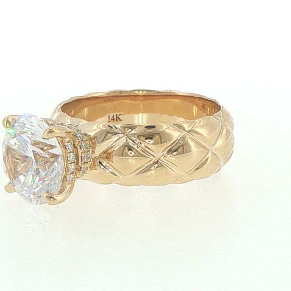 Quilted Elegance Diamond Semi-Mount Image 3 Bryan Jewelry Prattville, AL