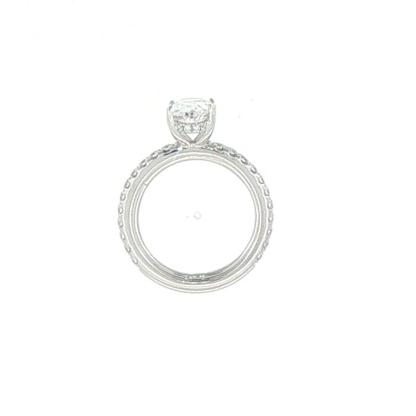 Sparkling Oval Diamond Semi-Mount Image 4 Bryan Jewelry Prattville, AL