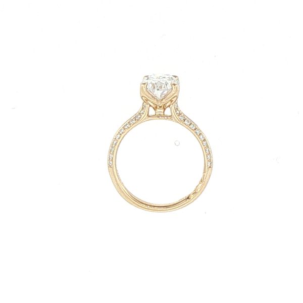 Double Row Diamond Oval Semi-Mount Image 2 Bryan Jewelry Prattville, AL