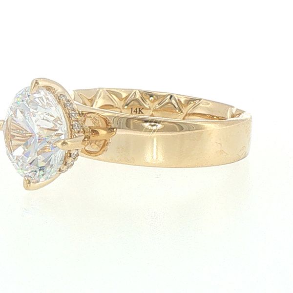 Quilted Glow Diamond Semi-Mount Image 4 Bryan Jewelry Prattville, AL