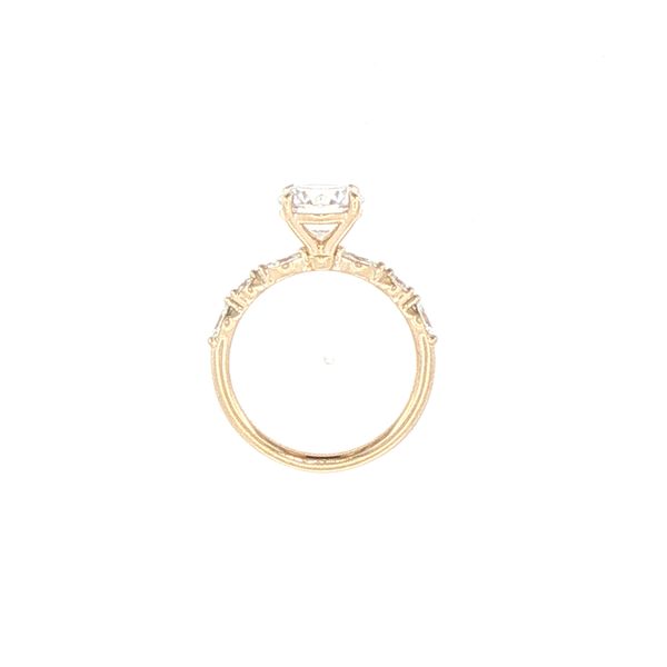 Pear & Round Diamond Semi-Mount Image 2 Bryan Jewelry Prattville, AL