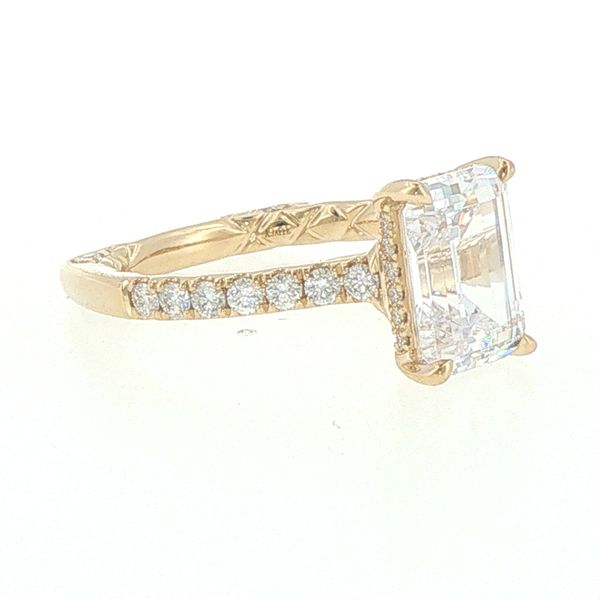 Emerald Elegance Diamond Semi-Mount Image 3 Bryan Jewelry Prattville, AL