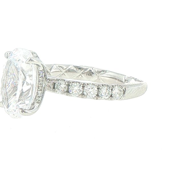 A.Jaffe Signature Oval Diamond Semi-Mount Image 4 Bryan Jewelry Prattville, AL