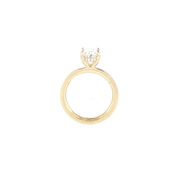 Classic Oval Hidden Halo Semi-Mount Image 2 Bryan Jewelry Prattville, AL