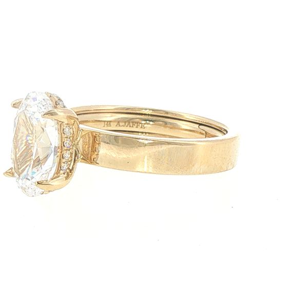 Classic Oval Hidden Halo Semi-Mount Image 4 Bryan Jewelry Prattville, AL