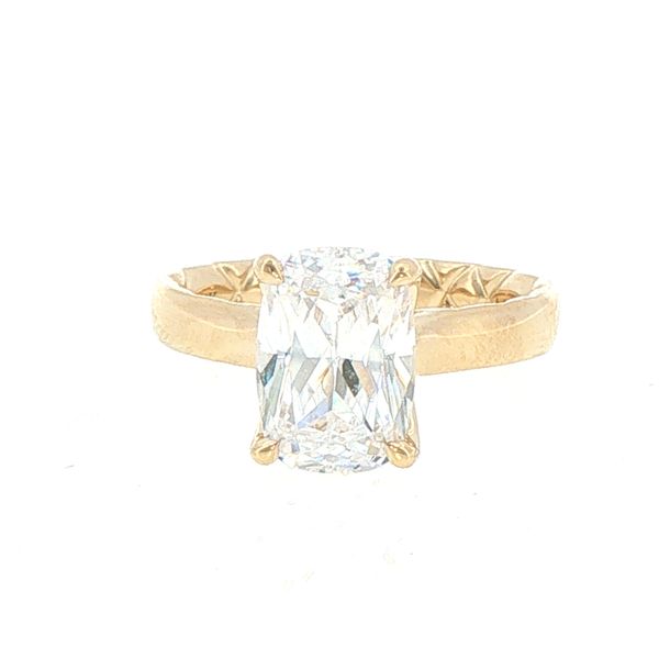 Golden Elongated Cushion Semi-Mount Bryan Jewelry Prattville, AL