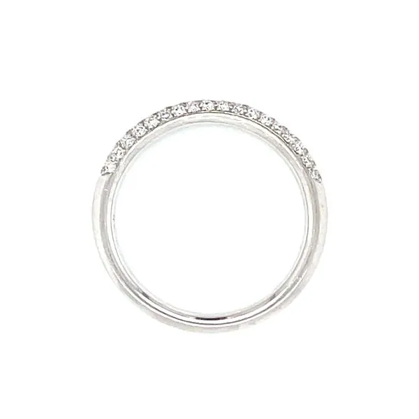 Three Stone Pave' Shank Wedding Set Image 5 Bryan Jewelry Prattville, AL