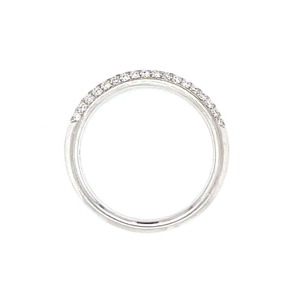 Three Stone Pave' Shank Wedding Set Image 5 Bryan Jewelry Prattville, AL