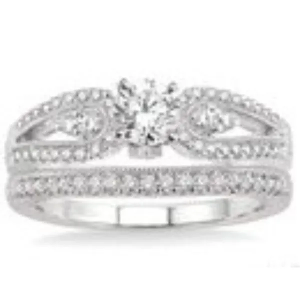 Ravishing Diamond Wedding Set in 14kw Bryan Jewelry Prattville, AL