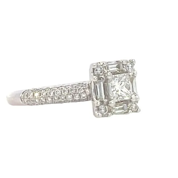 Princess Cut Diamond Wedding Set Image 3 Bryan Jewelry Prattville, AL