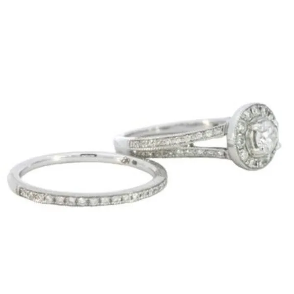 Halo Wedding Set Image 2 Bryan Jewelry Prattville, AL