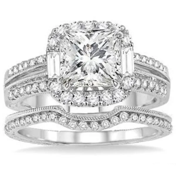 Crowned Princess Wedding Set Image 3 Bryan Jewelry Prattville, AL