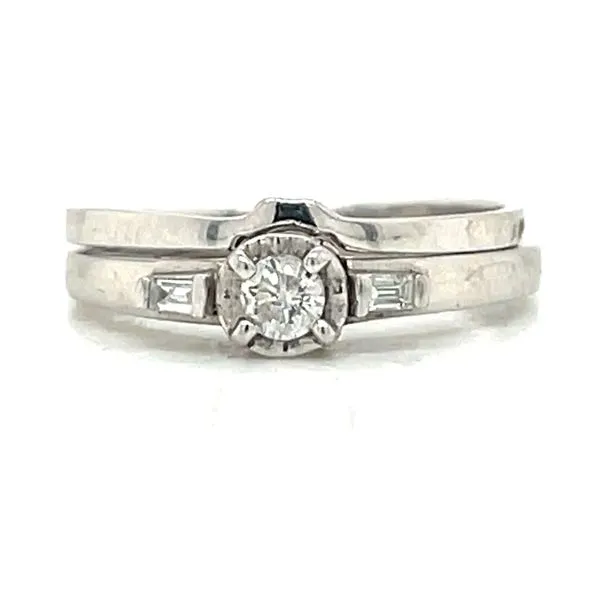 Diamond Wedding Set in 10kw Image 2 Bryan Jewelry Prattville, AL