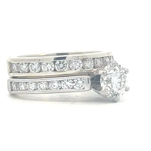 Wedding set with GIA 1.01 center SI1 G Image 3 Bryan Jewelry Prattville, AL