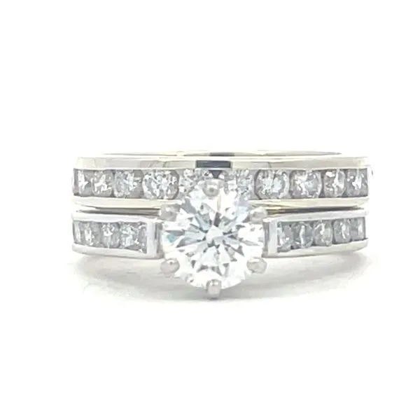 Wedding set with GIA 1.01 center SI1 G Bryan Jewelry Prattville, AL