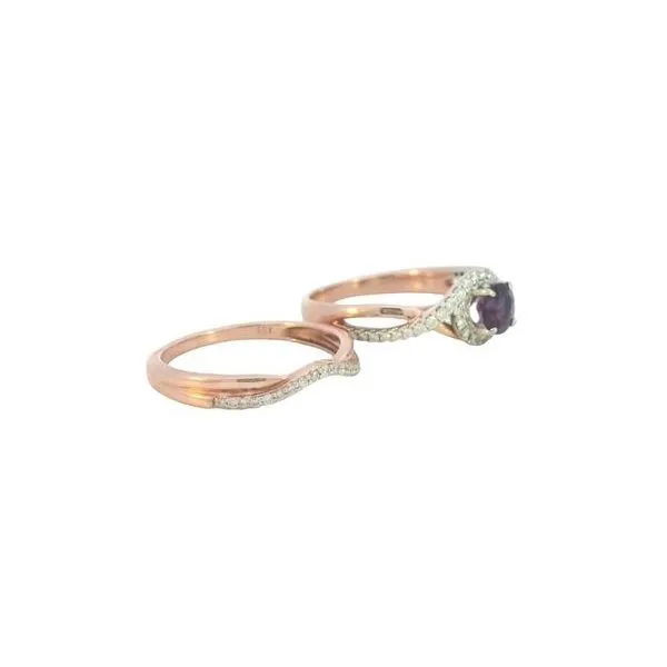 Amethyst & Diamond Engagement Ring Image 2 Bryan Jewelry Prattville, AL