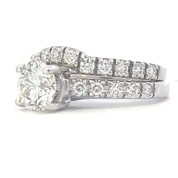 Previusly Loved Bridal Set from a prior estate in 14kw Image 3 Bryan Jewelry Prattville, AL