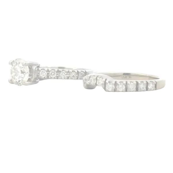 Previusly Loved Bridal Set from a prior estate in 14kw Image 4 Bryan Jewelry Prattville, AL