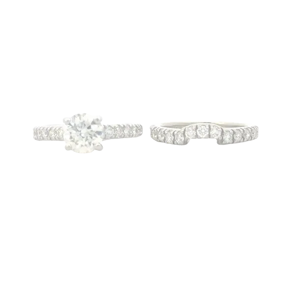 Previusly Loved Bridal Set from a prior estate in 14kw Image 5 Bryan Jewelry Prattville, AL