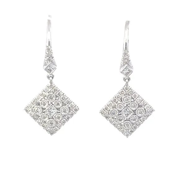 Ladies .6300 Ctw Round Cut Diamond Earrings / 14 Kt W Bryan Jewelry Prattville, AL
