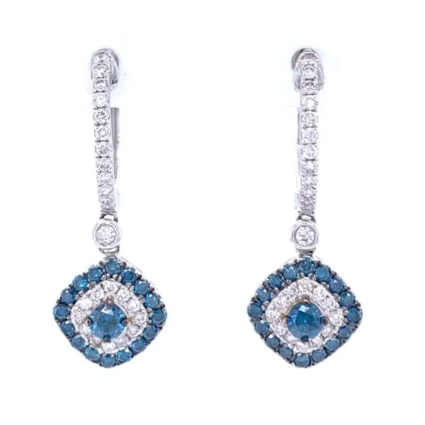 Blue Diamond Dangle Earrings Bryan Jewelry Prattville, AL