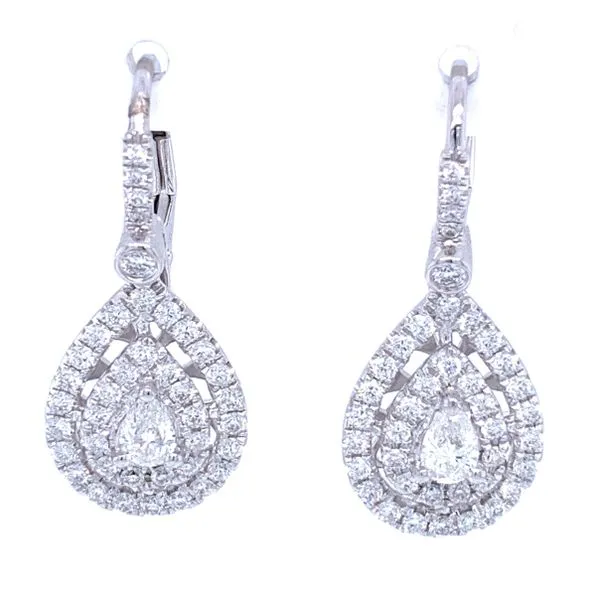 Perfection Pear Shaped Earrings in 14kw Bryan Jewelry Prattville, AL