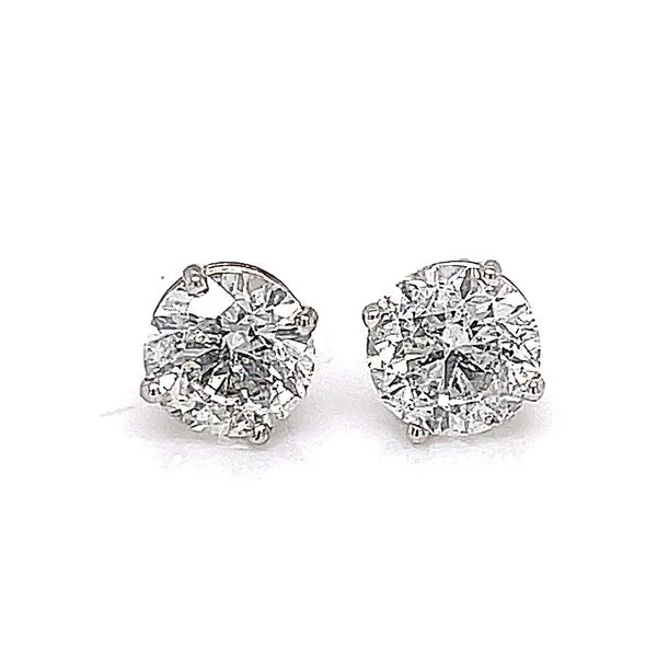 Ladies 2.3400 Ctw Diamond Earrings / 14 Kt W Image 3 Bryan Jewelry Prattville, AL