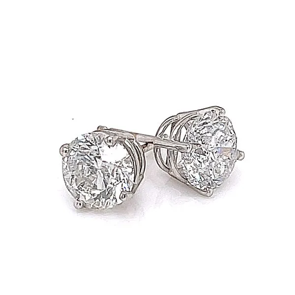 Ladies 2.3400 Ctw Diamond Earrings / 14 Kt W Image 4 Bryan Jewelry Prattville, AL