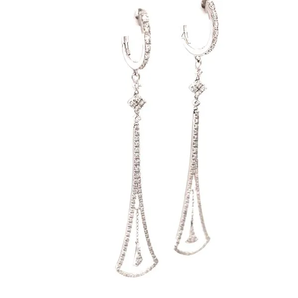 Swing and Sway Diamond Dangles in 14kw Image 2 Bryan Jewelry Prattville, AL