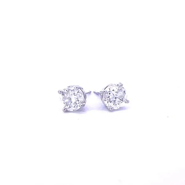 1ctw Natural Diamond Studs in 14kw Image 2 Bryan Jewelry Prattville, AL