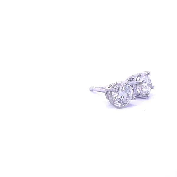 1ctw Natural Diamond Studs in 14kw Image 4 Bryan Jewelry Prattville, AL