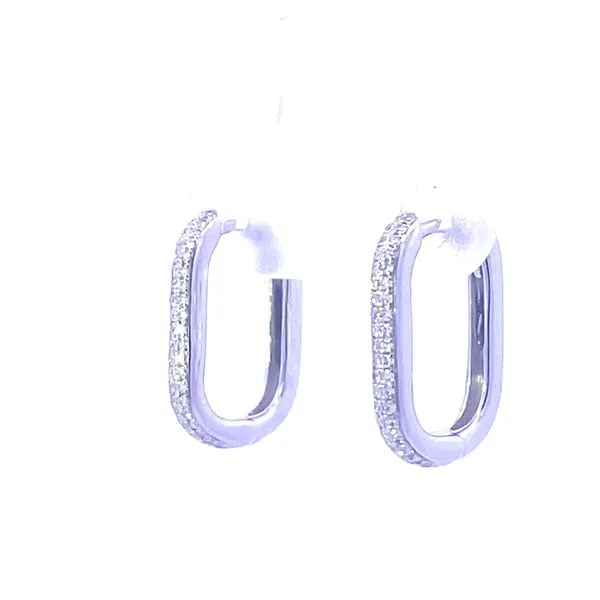 Shy Creation's Kate Collins - Diamond Hoops Image 2 Bryan Jewelry Prattville, AL