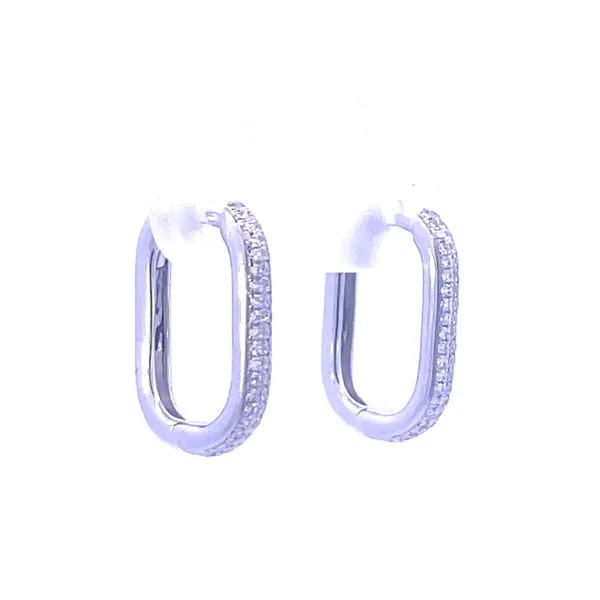 Shy Creation's Kate Collins - Diamond Hoops Image 3 Bryan Jewelry Prattville, AL