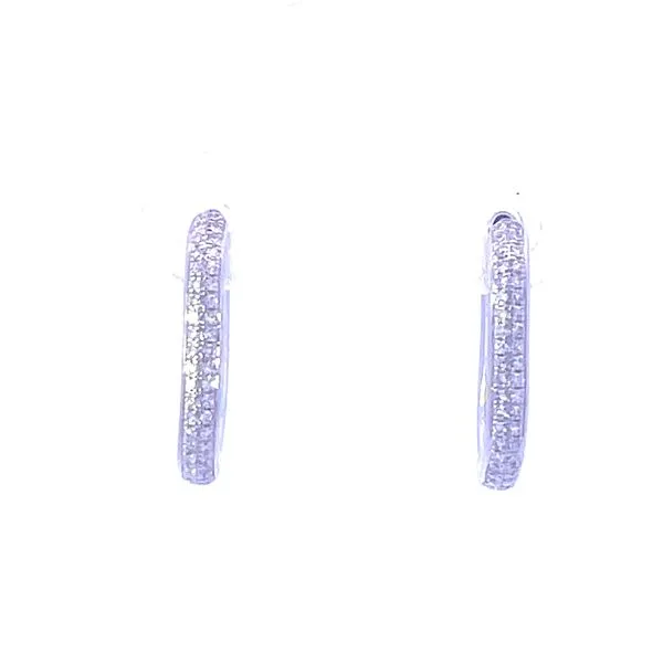 Shy Creation's Kate Collins - Diamond Hoops Image 4 Bryan Jewelry Prattville, AL