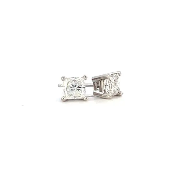 1ctw Princess cut diamond studs-14kw Bryan Jewelry Prattville, AL