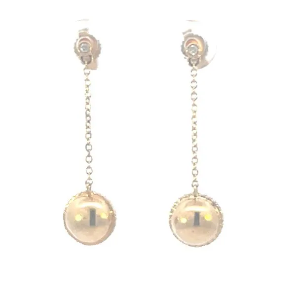 Dangle earrings with .16ctw of diamond accents Bryan Jewelry Prattville, AL