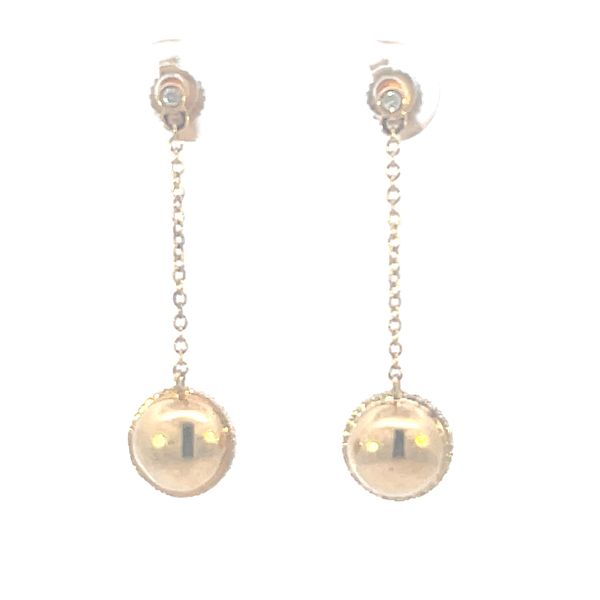 Dangle earrings with .16ctw of diamond accents Bryan Jewelry Prattville, AL