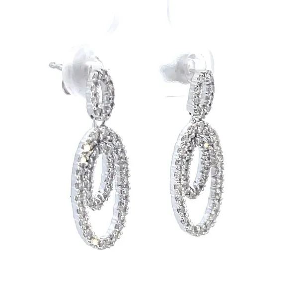14w diamond dangle earring Image 2 Bryan Jewelry Prattville, AL