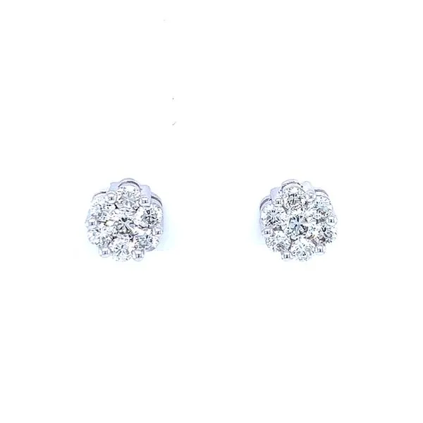 Flower Cluster  Earrings 1ctw 10kw Bryan Jewelry Prattville, AL
