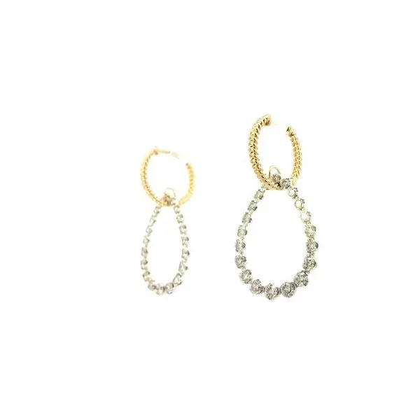 14ktt Diamond Doorknocker earrings Image 3 Bryan Jewelry Prattville, AL