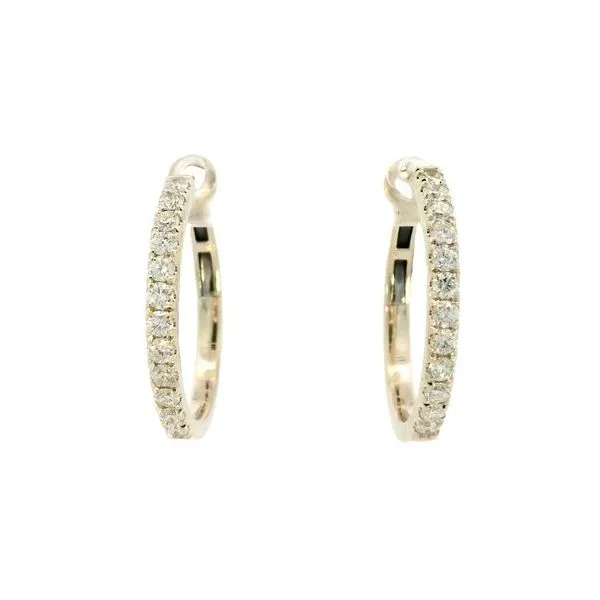 Diamond Huggie Earrings in 14ky Bryan Jewelry Prattville, AL