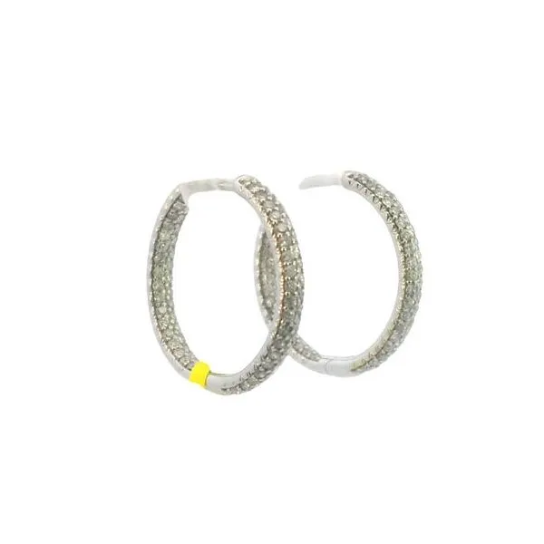 Double row inside-out diamond earrings Image 2 Bryan Jewelry Prattville, AL